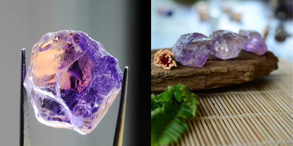 Ametrine Crystal with Crystal Care