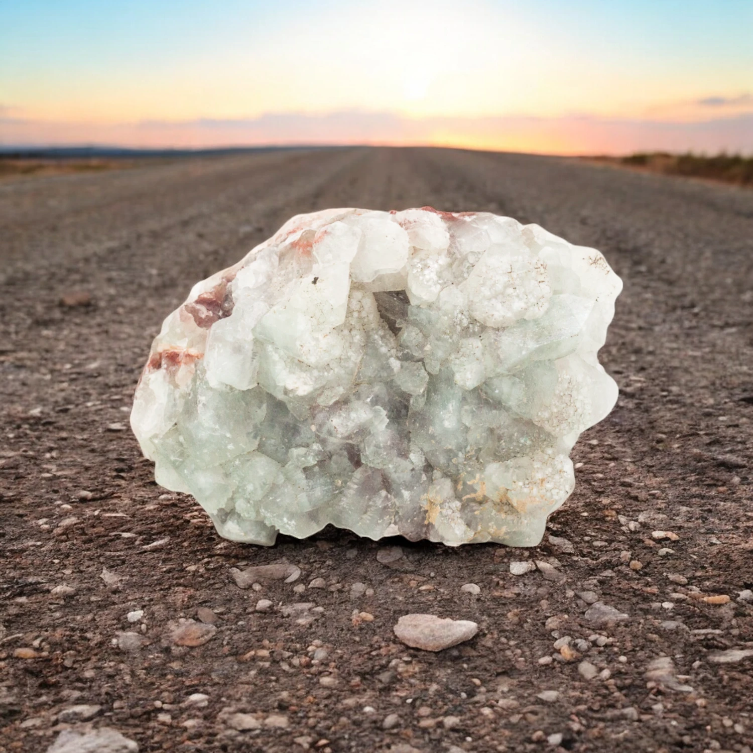 Apophyllite with Stilbite | 830 grams (1.8lb) Cluster - Image 3