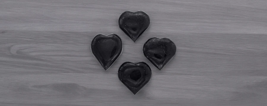 Black Tourmaline Heart