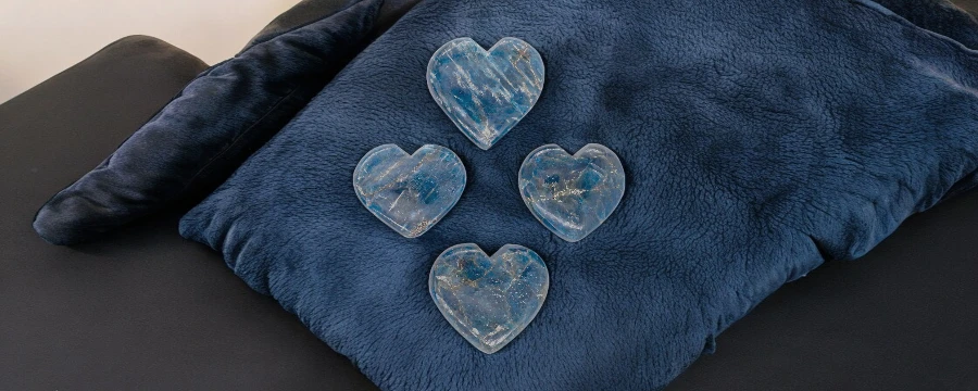 Blue Apatite Heart