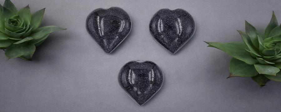 Blue Goldstone Heart