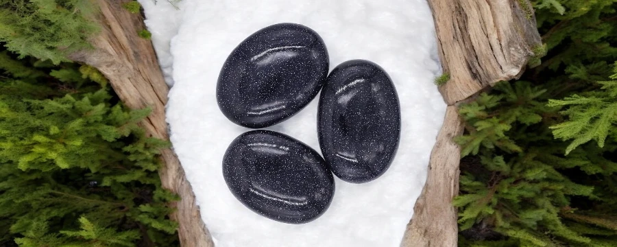 Blue Goldstone Palm Stone Wholesale