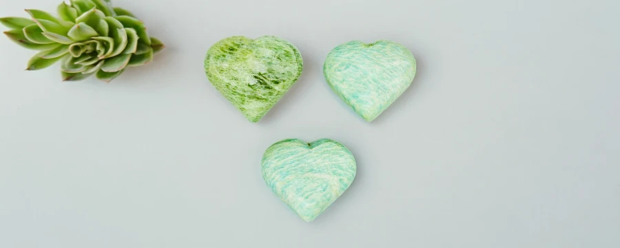 Bulk Amazonite Heart