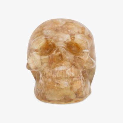 Bulk Citrine Orgone Skull