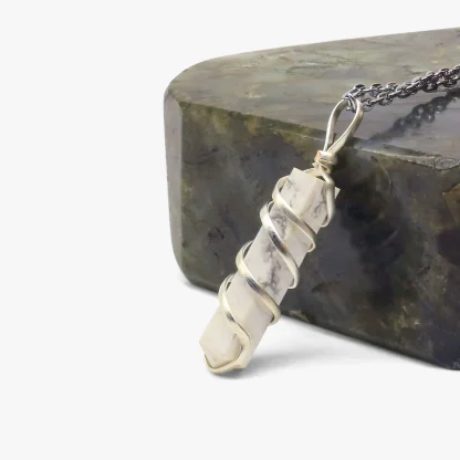 Bulk Howlite wrapped wire pendant - Wholesale Crystals