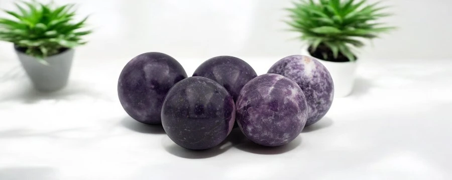 Bulk Lepidolite Sphere