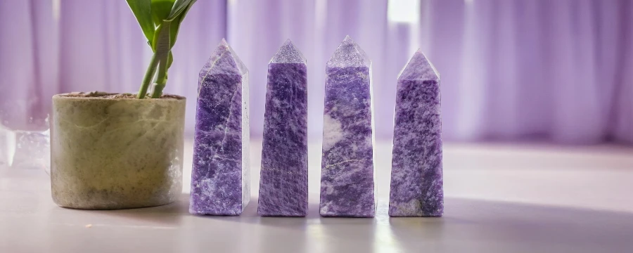 Bulk Lepidolite Tower