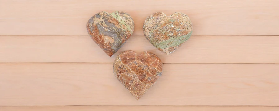 Bulk Peach Moonstone Hearts
