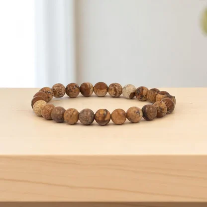 Bulk Picture Jasper Beads Bracelet