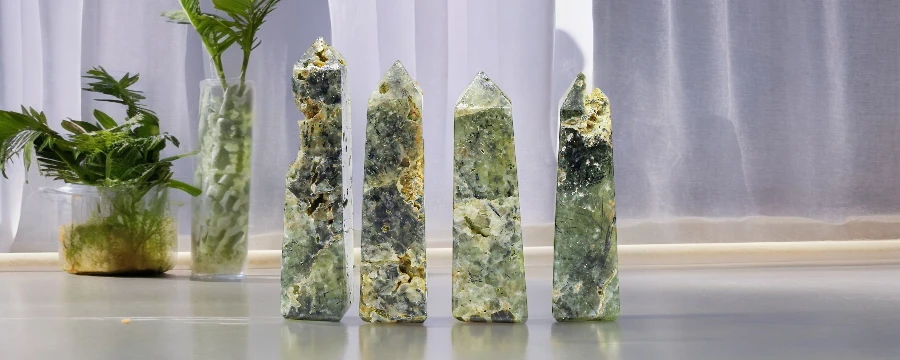 Bulk Prehnite Towers