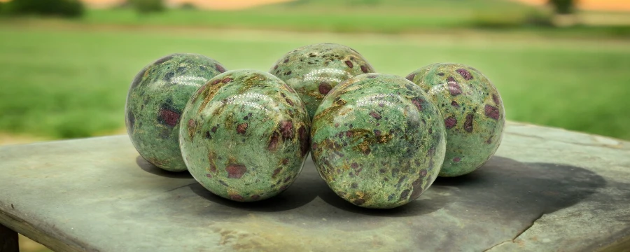 Bulk Ruby Fuchsite Sphere