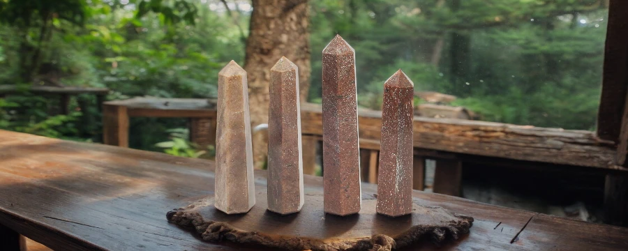 Bulk Strawberry Quartz Tower