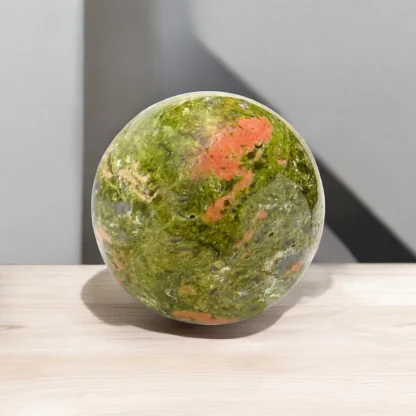 Bulk Unakite Sphere