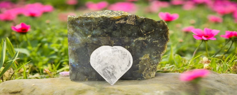 Clear Quartz Heart