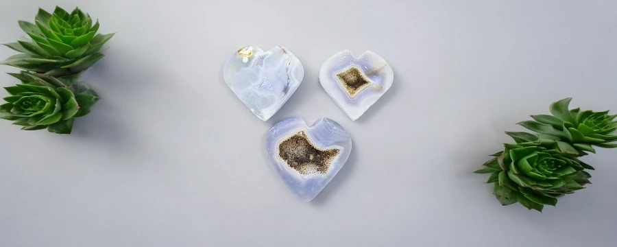 Druzy Agate Heart