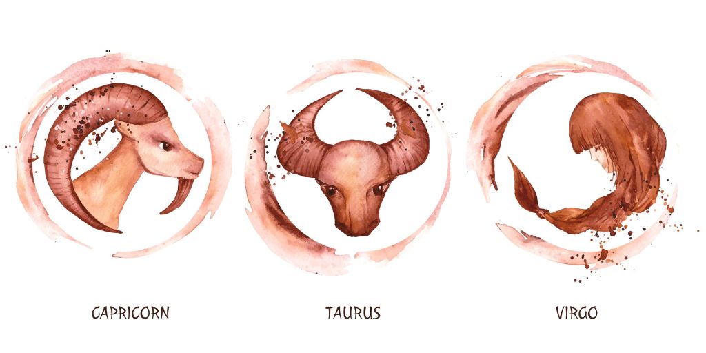 Earth Signs: Taurus, Virgo, Capricorn