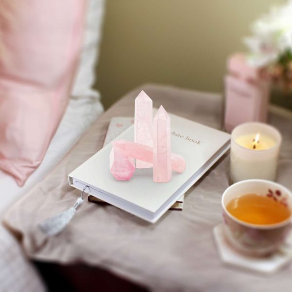 Wholesale Rose Quartz Towers