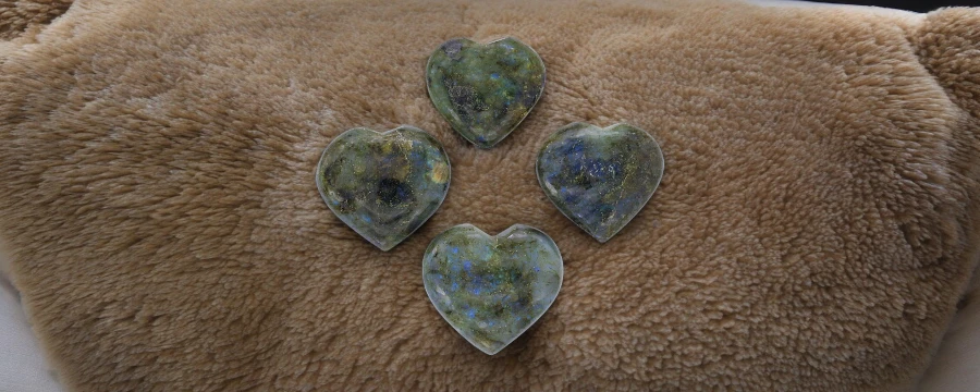 Labradorite Heart