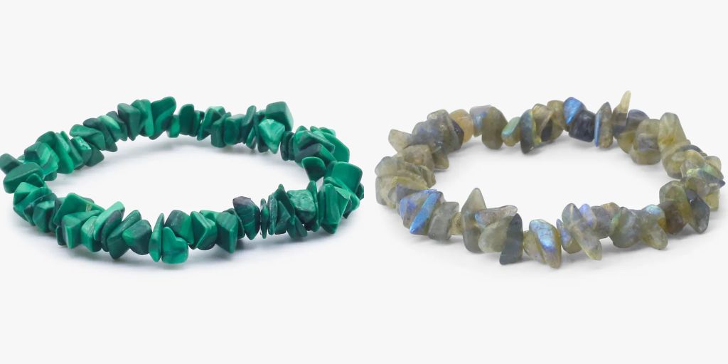 Labradorite and Malachite