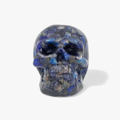 Lapis Lazuli Orgone Skull - Front