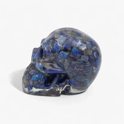 Lapis Lazuli Orgone Skull - Side