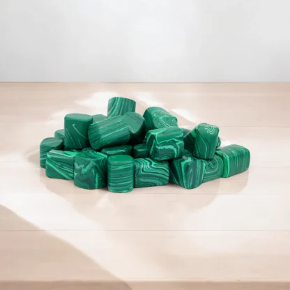 Malachite Tumbled Stones Wholesale
