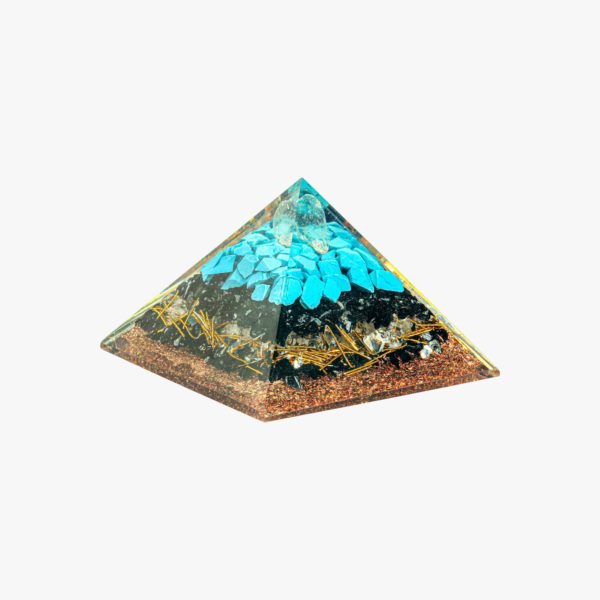 Turquoise, Black Tourmaline, Amazonite Pyramid - Image 5