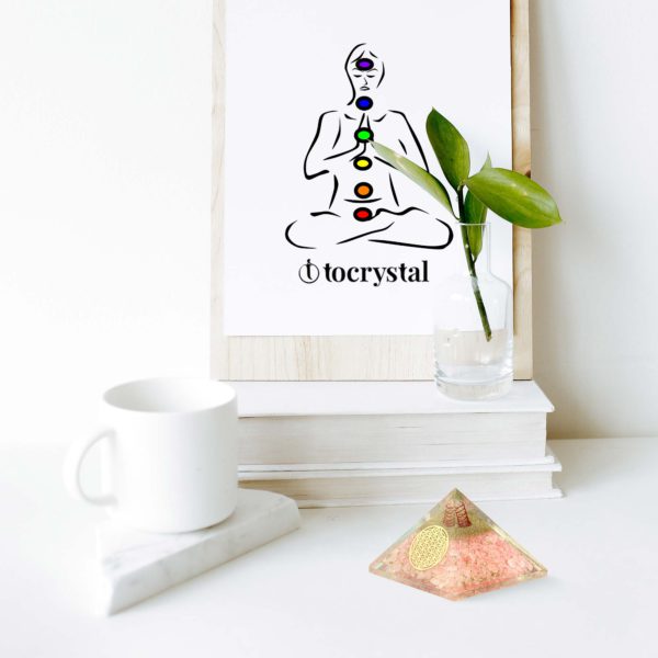 Rose Quartz Orgone Pyramid - Image 4