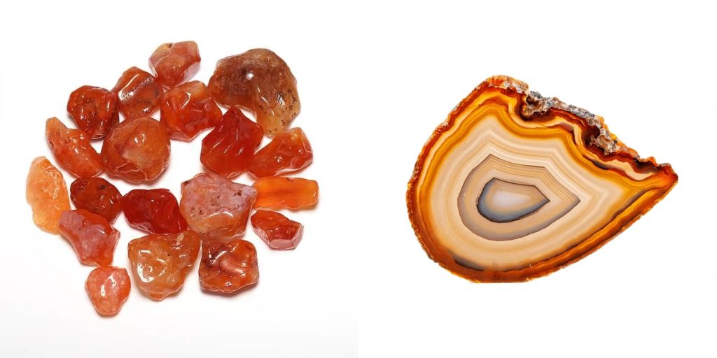 Orange Agate - orange crystals