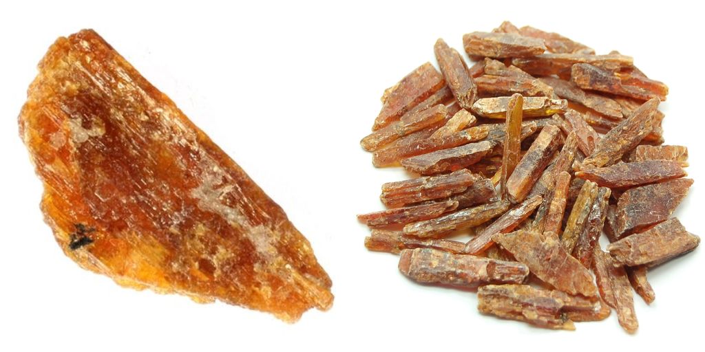 Orange Kyanite - orange crystals