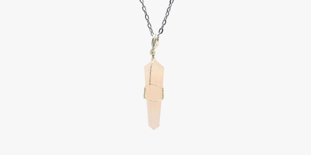 rose quartz pendant Crystals For inner Peace & strength 