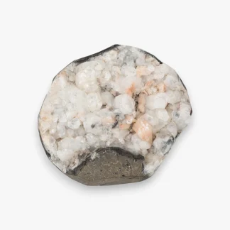 Round Apophyllite with Stilbite Cluster