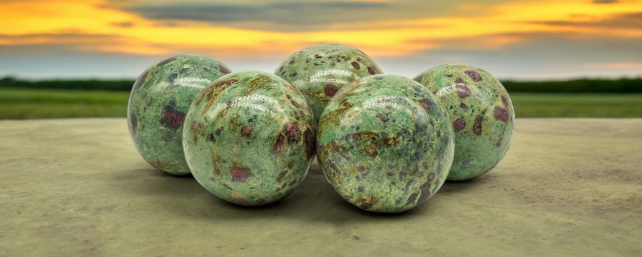 Ruby Fuchsite Sphere