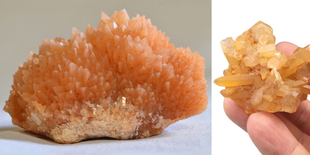 Tangerine Quartz - orange crystals