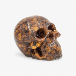Tiger Eye Orgone Skull