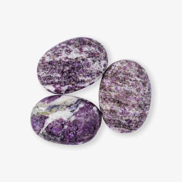 Ruby Quartz Matrix Palm Stone - Image 2