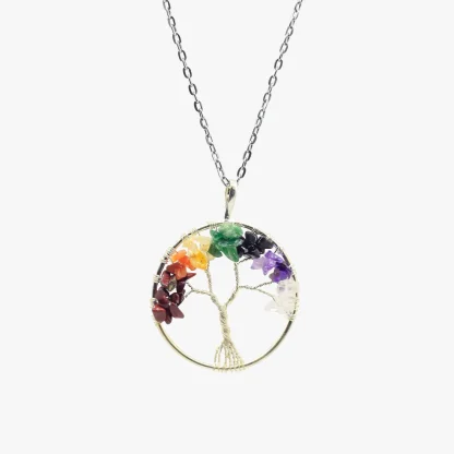 Wholesale 7 Chakra Circle Pendant - Bulk Crystals