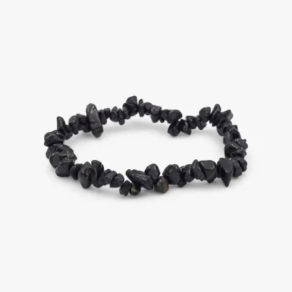 Black Tourmaline Chips Crystal Bracelet Wholesale – Buy in Bulk