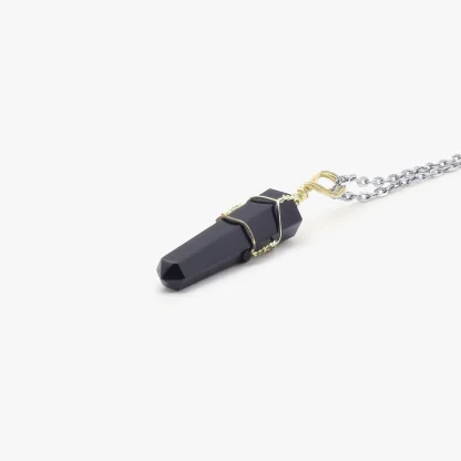 Wholesale Black Tourmaline Crystal Wire Wrapped Pendant - Bulk Crystals