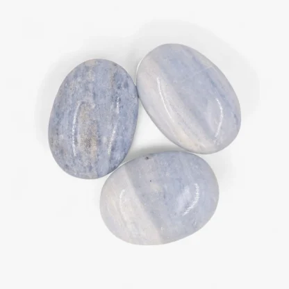 Blue Calcite Palm Stone - Image 2