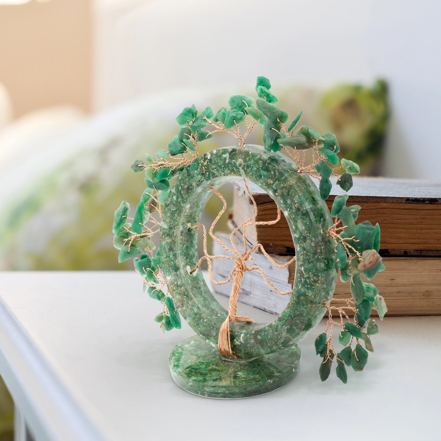 Wholesale Green Circle of Life Crystal Tree - Bulk Crystals