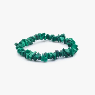 Bulk Malachite (Man Made) Chips Bracelet – Fast Shipping
