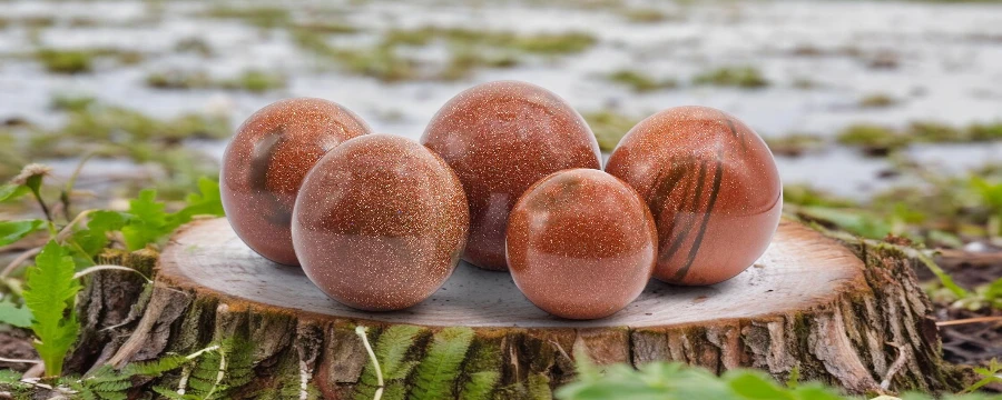 Wholesale Red Goldstone Sphere