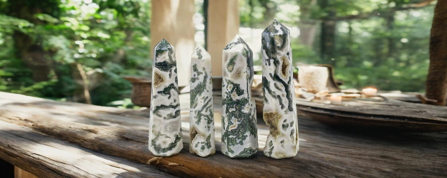 Wholesale Tree Agate Tower