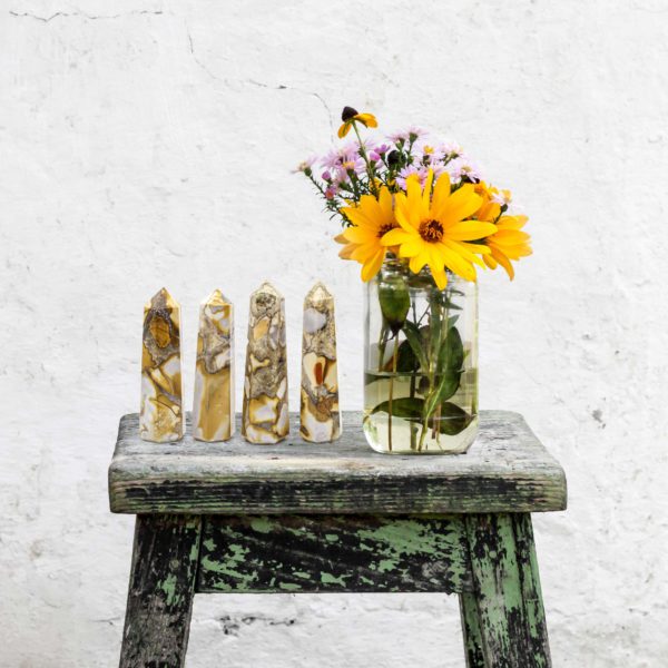 Wholesale ocean jasper crystal tower