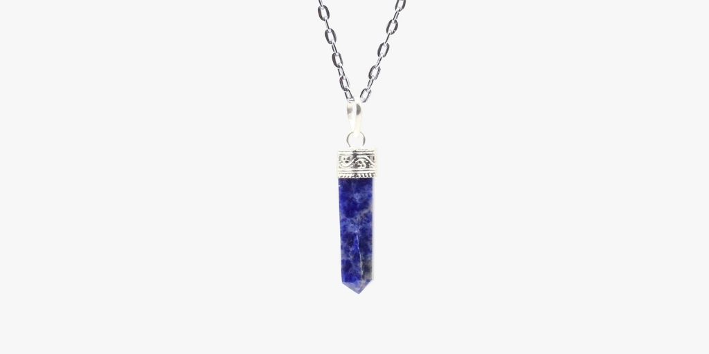 lapis lazuli crystal for happiness pendant