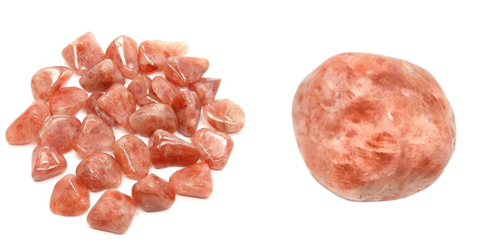 Sunstone - orange crystals